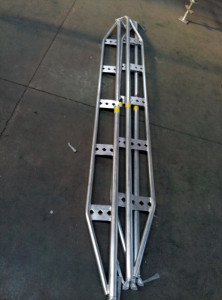 Ledger de treliça de andaimes Ringlock de 48,3 x 3,2 mm